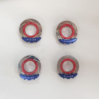 RC Car Upgrade Parts Realisticdecorative BrakeDisc for Mini-Q Mini-Z AWD IW04 Mini-Q Z- (Blue)