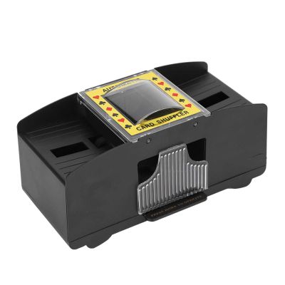 2 Deck Automatic Card Shuffler, Professional Electric Card Poker Shuffling Machine Ultra Low Noise Playing Cards Accessories for Poker Card Games, Blackjack