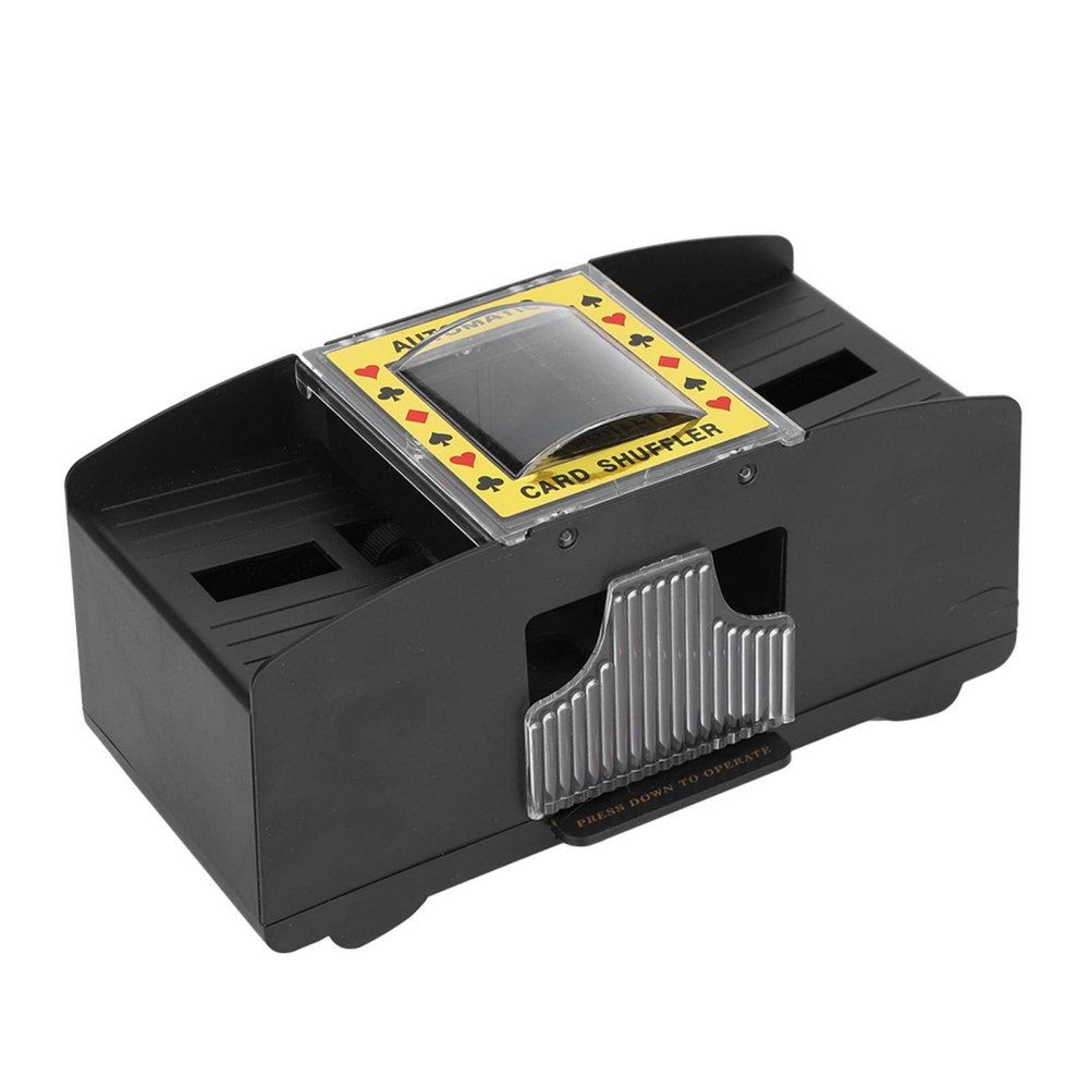 2 Deck Automatic Card Shuffler, Professional Electric Card Poker Shuffling Machine Ultra Low Noise Playing Cards Accessories for Poker Card Games, Blackjack