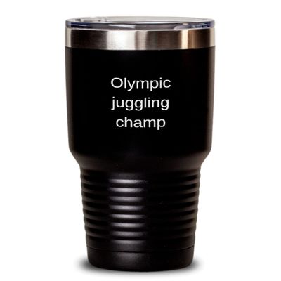 Juggling Tumbler Olympic juggling champ 30oz, Black