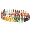 40pcs Miniature Mini Fake Beer Bottles Toys, Mixed Wine Drinks Decoration Beer Glass Model, Beer Can Beer Bottle Models for Fairy Garden Pub Bar Dolls House Tableware Decoration view 2