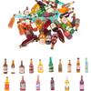 40pcs Miniature Mini Fake Beer Bottles Toys, Mixed Wine Drinks Decoration Beer Glass Model, Beer Can Beer Bottle Models for Fairy Garden Pub Bar Dolls House Tableware Decoration view 4