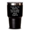 Juggling Tumbler Just thinking about juggling 30oz, Black view 1