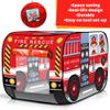 ArtCreativity Fire Truck Tent with Carry Bag, Pop Up Indoor Tent for Kids - Fire Truck Pop Up, Indoor Playhouse with 2 Openings, Flat-Folding for Compact Storage, 43.5 x 28 x 26.5 Inches view 3