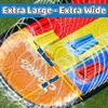 JAMBO Premium Triple Water Slide with 3 Bodyboards, 20Ft Heavy Duty Slip Splash and Slides-Advanced 3-Way Sprinkler System, Splash Pad Mat Backyard Summer Outdoor Water Toys n Long Slides for Kids view 2