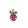 Pebble Fair Trade Handmade Crochet Cotton Friendly Beetroot Baby Rattle, 4.75-inch Length view 1