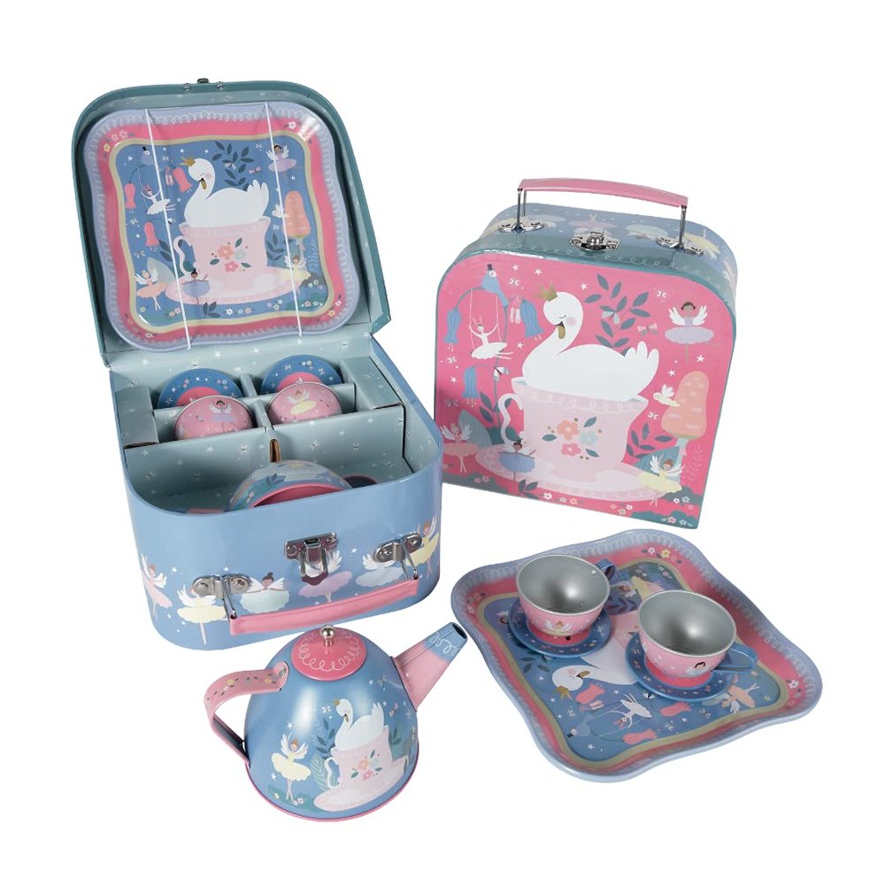 Floss & Rock 43P6396 Enchanted Tin Tea Party Playset, Set of 7