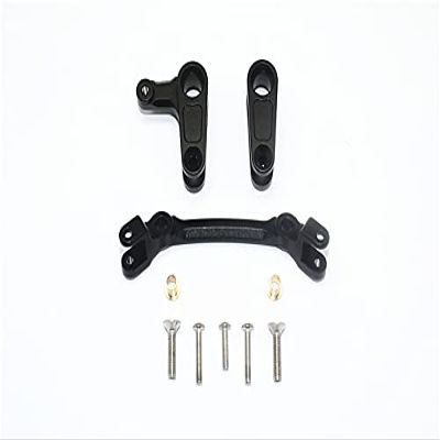 GPM for ARRMA 1/10 Granite 4X4 MEGA Moster Truck Aluminum Steering Assembly -10PC Set (Black)