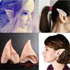 Bticx Fairy Pixie Elf Ears for Halloween Christmas Cosplay, Personality Cos Supplies Dress Up Props, Halloween Elf Half Ear Props, Fake Vinyl False Goblin Ears view 2