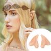 Bticx Fairy Pixie Elf Ears for Halloween Christmas Cosplay, Personality Cos Supplies Dress Up Props, Halloween Elf Half Ear Props, Fake Vinyl False Goblin Ears view 3