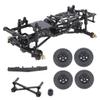 RZXYLRC Aluminum Complete Frame Chassis Assembled kit for 1/24 SCX24 AXI00001 C10 RC Crawler Car Upgrades (Black) view 1