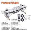 RZXYLRC Aluminum Complete Frame Chassis Assembled kit for 1/24 SCX24 AXI00001 C10 RC Crawler Car Upgrades (Silver) view 2