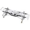 RZXYLRC Aluminum Complete Frame Chassis Assembled kit for 1/24 SCX24 AXI00001 C10 RC Crawler Car Upgrades (Silver) view 3