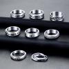 MUCAL Fidget Rings for Anxiety 8pcs Stainless Steel Spinner Ring Anti Anxiety Ring Spinning Moon Star Cool Stress Relieveing Rings for Women Men view 4