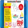 Eberhard Faber 524110 Bath Chalk for Children for Painting and Drawing on Tiles and Mirrors, Case with 10 Chalk Colours and 5 Motif Stencils view 3