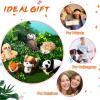 6 Pcs Mini Woodland Stuffed Animal Bulk 4 Inch Small Cute Forest Safari Plush Toys Gifts Panda Raccoon Sloth Big Tail Squirrel Fox Hedgehog for Kids Baby Shower Birthday Party Favors Classroom Prizes view 4