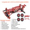 RZXYLRC Metal RC Frame Chassis Assembled Frame Chassis for 1/24 RC Crawler SCX24 Deadbolt AXI90081 Upgrades (with Wheels) (Red) view 2