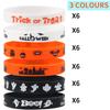 CCINEE Slap Bracelets Rubber Wristbands Assorted Bands for Kids Halloween Party Gift Bag Filler Supplies view 3