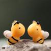 10pcs Resin Bees Decor,Bee Shaped Ornaments Miniature PVC Landscape Bonsai Fairy Ornament Dollhouse Micro Landscape Decoration view 2