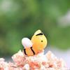10pcs Resin Bees Decor,Bee Shaped Ornaments Miniature PVC Landscape Bonsai Fairy Ornament Dollhouse Micro Landscape Decoration view 4