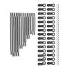 RiToEasysports RC Pull Rod Link Rod Set Stainless Steel WearResistant Pull Link Rods Linkage Set for 1/10 RC Car Model Car Accessories view 2