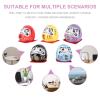 ABOOFAN 5pcs Mini Daruma Japanese Ochoko Daruma Ceramics Daruma Fortune Doll Miniature Daruma Doll Statue for Table Desktop Car Interior Decor view 2