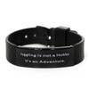 Sarcastic Juggling Black Shark Mesh Bracelet, Juggling is not a Hobby. It., Gifts for Friends, Present from, Engraved Bracelet for Juggling view 1