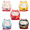 5pcs Mini Japanese Ochoko Ceramics Fortune Doll Miniature Doll Statue for Table Desktop Car Interior Decor view 1