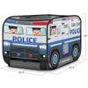 ArtCreativity Police Car Tent with Carry Bag, Pop Up Indoor Truck for Kids, Police Officer Outdoor Playhouse, Flat-Folding Kids Play Tent for Interactive Fun, Compact Storage Vehicle Toy view 2