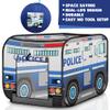 ArtCreativity Police Car Tent with Carry Bag, Pop Up Indoor Truck for Kids, Police Officer Outdoor Playhouse, Flat-Folding Kids Play Tent for Interactive Fun, Compact Storage Vehicle Toy view 3