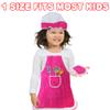 ArtCreativity Pretend Play Kitchen Set for Kids, 23-Piece Kids Kitchen Playset with Pots, Pans, Chef Hat, Apron, Utensils, Knife Toy, Pretend Play Food, & More, Kids Kitchen Playset for Hours of Fun view 4