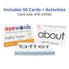 Eyewords Multisensory Sight Word & Phonics Flash Cards, Set 3 (High-Frequency Words 101-150) - Kinesthetic Learning, Picture-Embedded - Pre-K to Grade 3 - Homeschool & Classroom Use - Model EW-24 view 2