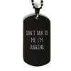 Amangny Brilliant Juggling Black Dog Tag, Don't Talk to Me. I'm Juggling., Present for Friends, Funny Gifts from view 1