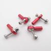 10PCS Tie Rod End 2mm Linkage Rod End M2 Ball Head Joint Adapter for RC Car Crawler Boat Airplane Helicopter Model (Red) view 1
