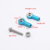 10PCS Tie Rod End 2mm Linkage Rod End M2 Ball Head Joint Adapter for RC Car Crawler Boat Airplane Helicopter Model (Red) view 4