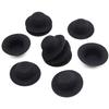 LEKAI Mini Felt Top Hats - 12PCS Handmade Small Doll Hats, 5.8cm/2.28inch (Black) view 1