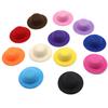 LEKAI 12PCS Mini Felt Top Hats Miniature Doll Hats Handmade Small Hats, 5.8cm/2.28inch (Mixed 12) view 1