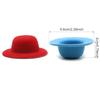 LEKAI 12PCS Mini Felt Top Hats Miniature Doll Hats Handmade Small Hats, 5.8cm/2.28inch (Mixed 12) view 2