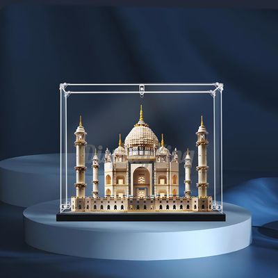 Acrylic Display case with Screw for Taj Mahal 10256 - 3mm Thickness (Model Set is not Included) (No Background)(US Stock)