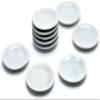 10 White Gray Cearmic Plate Dish Bowl Size 2.7cm Dollhouse Miniatures Food Kitchen Docoration view 1