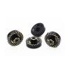 Treal Brass Extended Wheel Spacers (4p) +5mm Axle Counter Weight Type B for Axial SCX24 Deadbolt C10 Gladiator Bronco (Black) view 2