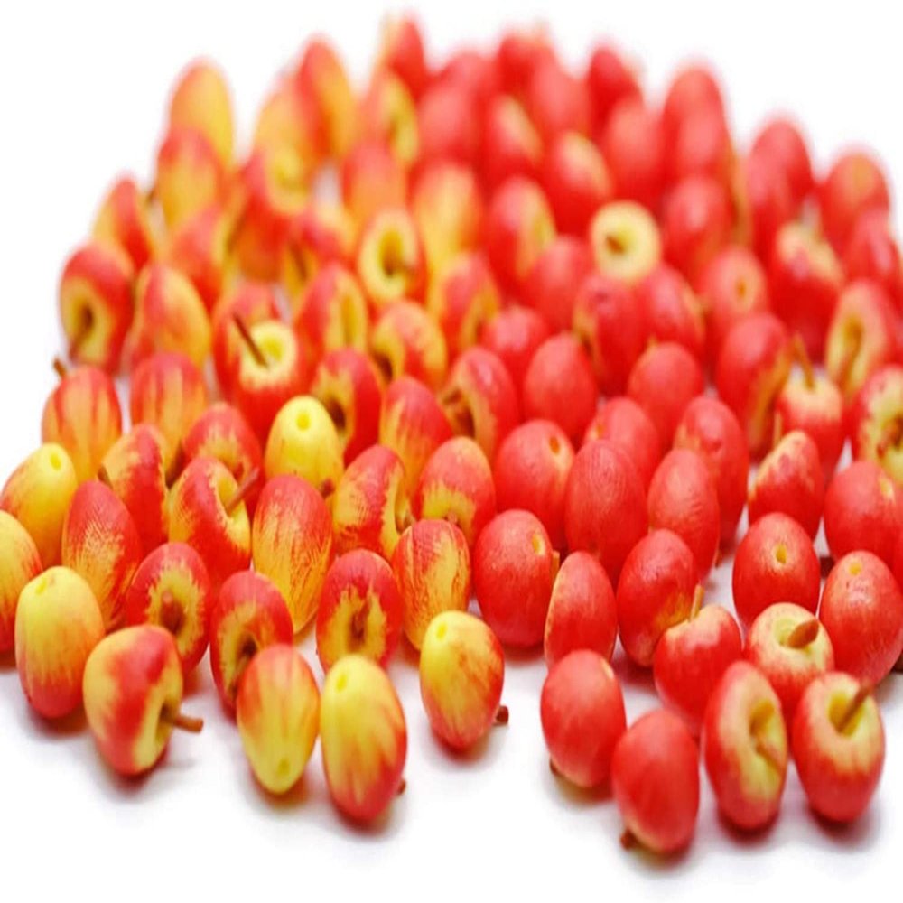 Buy Easy 20 Mix Red and Gala Apple Mini Size 0.7 mm Dollhouse Miniatures Food Kitchen Docoration