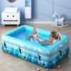 inflatable pool with Inflatable Pump,Family Full-Size Kiddie Pools, Inflatable Lounge Pool for Kiddie, Kids, Adult, Toddlers for Ages 3+,Outdoor, Garden, Backyard Swimming Pool. (Size : 1309047cm) view 4