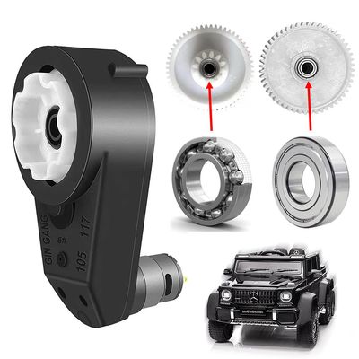 12V 550 40000RPM High Speed Steel Gears Motor Gearbox for Power Wheels Motor Upgrade,12 Volt Electric Hubs Motor Assembly Heavy Duty Gearbox for Kids Ride on Toys Car Replacement Parts