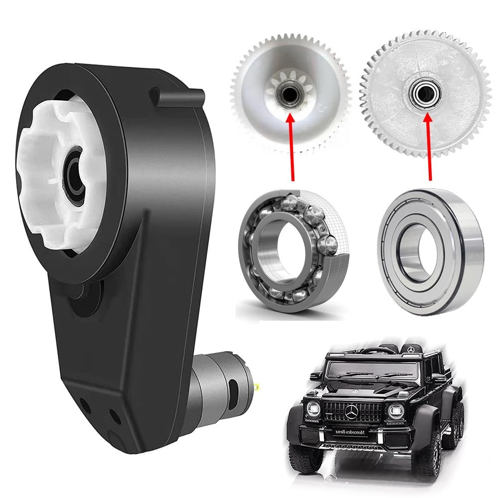 24 Volt RS555 30000RPM Gearbox with High Torque Motor for Power Wheels Motor Upgrade,18V&20V&24V High Speed Electric Motor Gearbox for Kids Ride On Toys Car SUV&UTV&ATV Replacement Parts