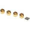 Brass Stock Wheels 7mm Hex Hub Axial SCX24 SXTF10H for Hot Racing view 1