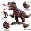 TEMI 3 Pack Electrical Walking Dinosaur Toys for Toddlers 3-4 3-5 Years with Sound and Light Up, Toddler Robot Dinosaur, Brachiosaurus, Stegosaurus Dinosaur Figures for Kids view 3