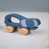 Trixie Mrs. Elephant Pull Along Toy - FSC-Certified Wood - 12m+ - Blue view 2