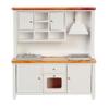 Melody Jane Dolls Houses Dollhouse White & Oak Complete Modern Kitchen Unit with Sink Oven & Hob 1:12 view 1