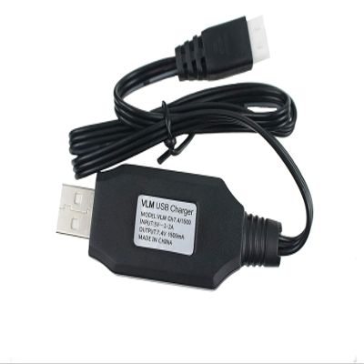 USB Charger Cable 1A with XH-3P Connector for Hosim Q903 Q905 Axial SCX10 2S 7.4V 1500mA LiPo Battery RC Car Rock Crawler FPV Drone Quadcopter